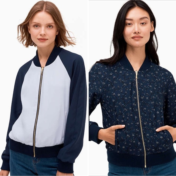 kate spade Jackets & Blazers - NEW Kate Spade Out West Wild Roses Sz XS Reversible Bomber Jacket